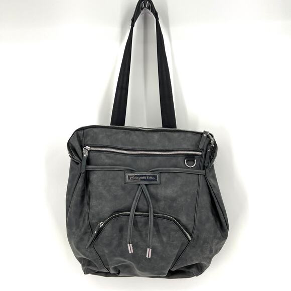 Petunia Pickle Bottom Cinch Bucket Diaper Bag Backpack Gray No Changing Pad - Picture 2 of 10